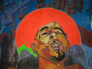 Iconic martyr Khaled Said, whose killing triggered the 25 January revolution. Captured 13: 11 2012 Mohammed Mahmud Street 
