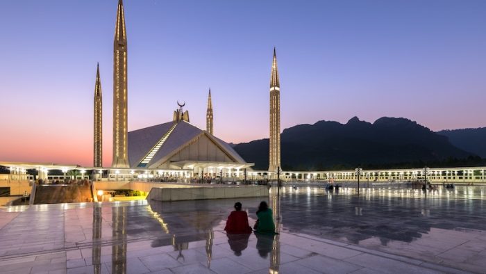 Shah Faisal Mosque is one of Asia's largest mosque located in Islamabad capital of Pakistan.