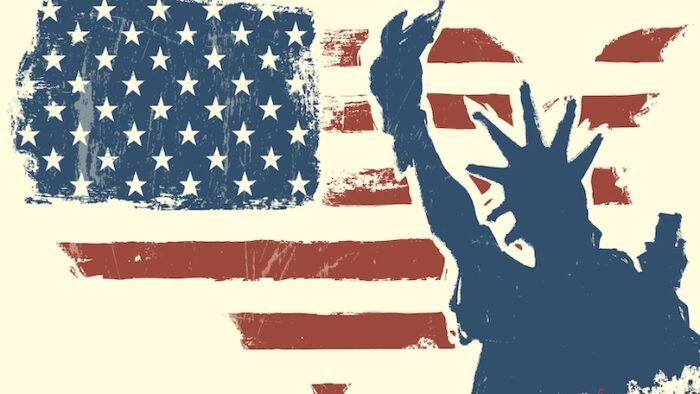 Patriotic background. Vector, EPS10