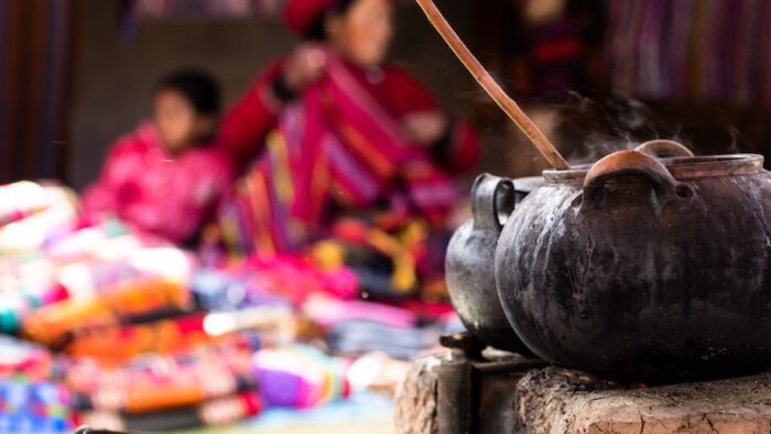 Traditional village in Peru, South America.